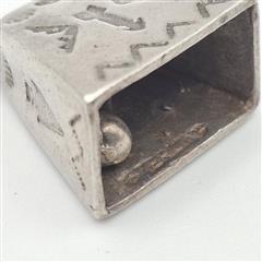 Vintage Fred Harvey Era 925 Sterling Silver Arrow Stamped Bell Charm w/ Clapper